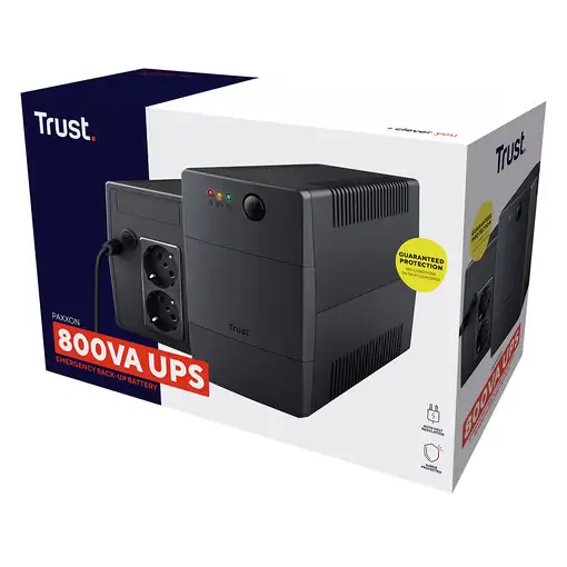 Trust Paxxon sistema de alimentación ininterrumpida (UPS) 0,8 kVA 480 W 2 salidas