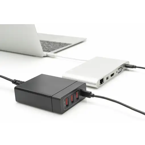 Digitus Adaptador USB universal de 4 puertos, USB Type-C™