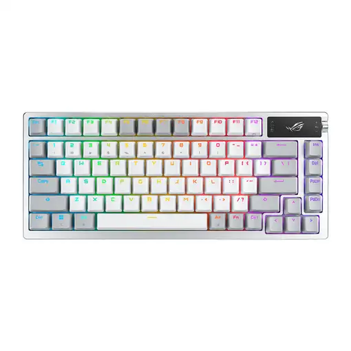 ASUS ROG Azoth teclado Juego RF Wireless + Bluetooth QWERTY Blanco