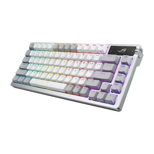 ASUS ROG Azoth teclado Juego RF Wireless + Bluetooth QWERTY Blanco