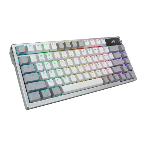 ASUS ROG Azoth teclado Juego RF Wireless + Bluetooth QWERTY Blanco