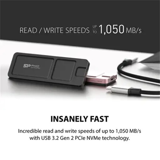 Silicon Power PX10 512 GB USB Tipo C 3.2 Gen 2 (3.1 Gen 2) Negro
