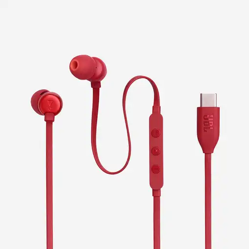 JBL Tune 310C Auriculares Alámbrico Dentro de oído Llamadas/Música USB Tipo C Rojo