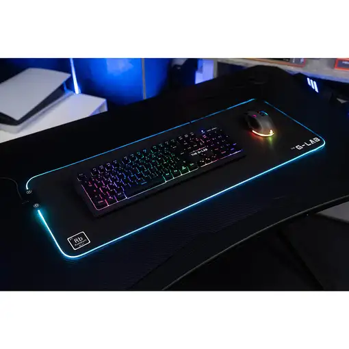 The G-Lab Pad Rubidium Alfombrilla de ratón para juegos Negro