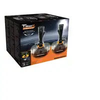 Thrustmaster T.16000M FCS SPACE SIM DUO Negro, Naranja USB Palanca de mando Analóg