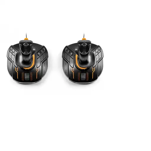 Thrustmaster T.16000M FCS SPACE SIM DUO Negro, Naranja USB Palanca de mando Analóg
