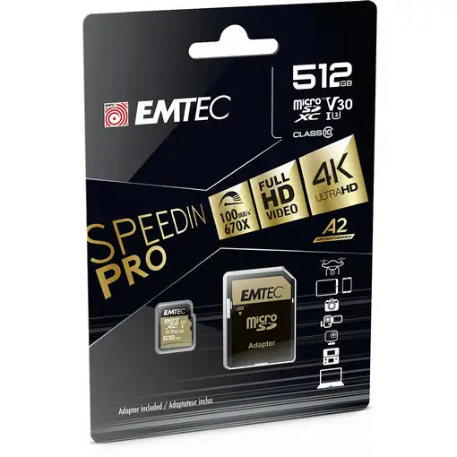 Emtec ECMSDM512GXC10SP memoria flash 512 GB MicroSDXC UHS-I Clase 10