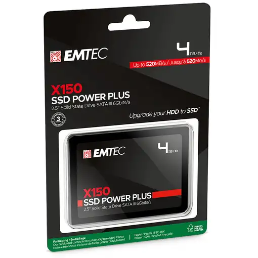Emtec X150 4 TB 2.5" Serial ATA III 3D NAND