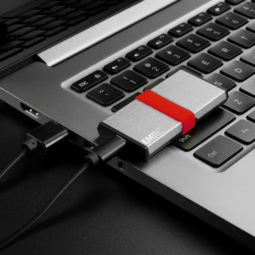 Emtec X205 Mini 256 GB USB Tipo C USB 3.2 Gen 2x2 Plata