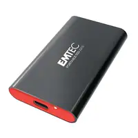 Emtec X210 ELITE 2 TB USB Tipo C 3.2 Gen 2 (3.1 Gen 2) Negro, Rojo