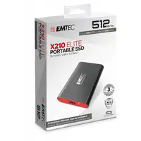 Emtec X210 Elite 512 GB USB Tipo C 3.2 Gen 2 (3.1 Gen 2) Negro