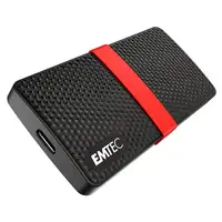 Emtec X200 2 TB USB Tipo C 3.2 Gen 1 (3.1 Gen 1) Negro
