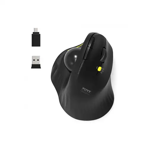Port Designs 900719 ratón Oficina mano derecha RF Wireless + Bluetooth Óptico 1600