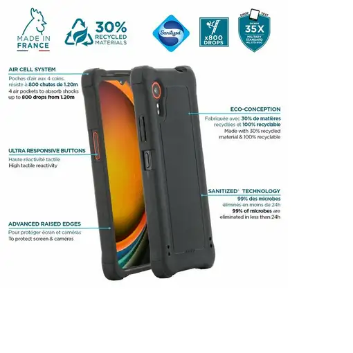 Mobilis 054016 funda para teléfono móvil 16,8 cm (6.6") Gris