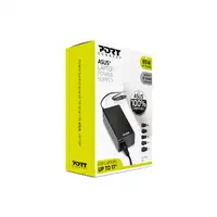 Port Designs 900093-AS adaptador e inversor de corriente Interior 90 W Negro