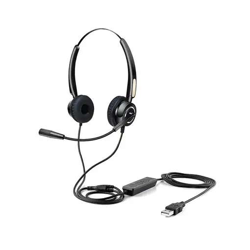 Urban Factory USB HEADSET WITH REMOTE CONTROL Auriculares Alámbrico Diadema USB ti