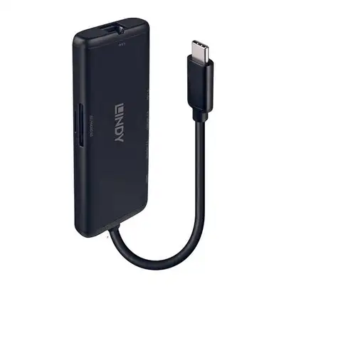 Lindy 43358 base para portátil y replicador de puertos Alámbrico USB 3.2 Gen 1 (3.