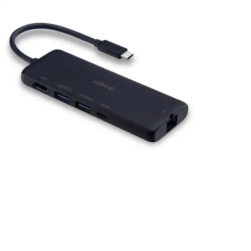 Lindy 43358 base para portátil y replicador de puertos Alámbrico USB 3.2 Gen 1 (3.