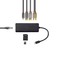Lindy 43358 base para portátil y replicador de puertos Alámbrico USB 3.2 Gen 1 (3.