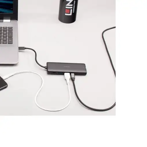 Lindy 43358 base para portátil y replicador de puertos Alámbrico USB 3.2 Gen 1 (3.