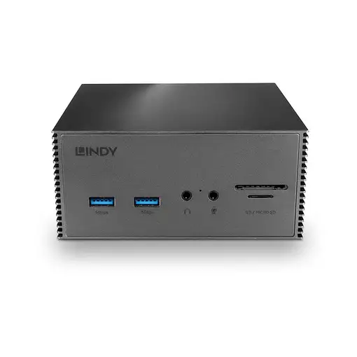 Lindy 43378 base para portátil y replicador de puertos Alámbrico USB 3.2 Gen 2 (3.