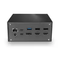 Lindy 43378 base para portátil y replicador de puertos Alámbrico USB 3.2 Gen 2 (3.