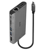 Lindy 43323 base para portátil y replicador de puertos Alámbrico USB 3.2 Gen 1 (3.