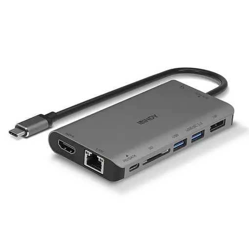 Lindy 43323 base para portátil y replicador de puertos Alámbrico USB 3.2 Gen 1 (3.