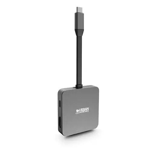 Urban Factory HUBEE LIGHT USB 3.2 Gen 1 (3.1 Gen 1) Type-C Gris