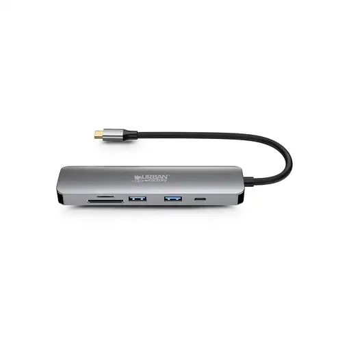 Urban Factory MHC45UF base para portátil y replicador de puertos Alámbrico USB 3.2