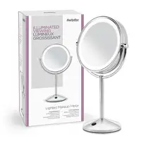 BaByliss 9436E espejo para maquillaje Independiente Alrededor Acero inoxidable