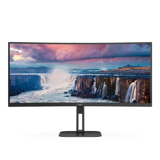 AOC V5 CU34V5C/BK LED display 86,4 cm (34") 3440 x 1440 Pixeles Wide Quad HD Negro