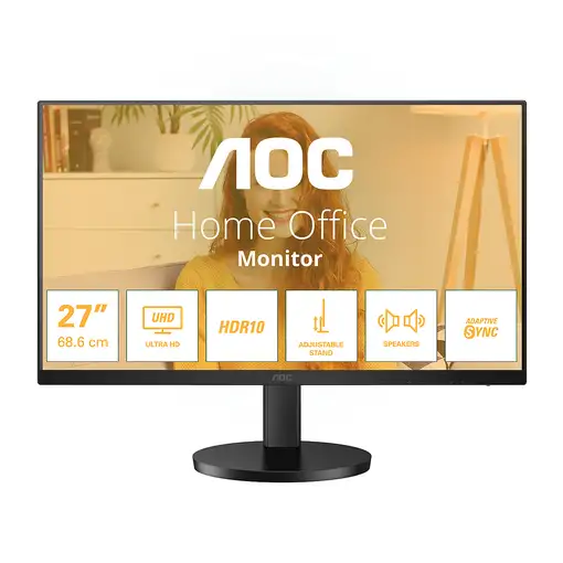 AOC U27B3AF pantalla para PC 68,6 cm (27") 3840 x 2160 Pixeles 4K Ultra HD LED Neg
