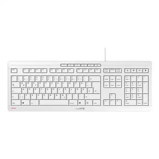 CHERRY STREAM teclado Oficina USB QWERTZ Alemán Blanco