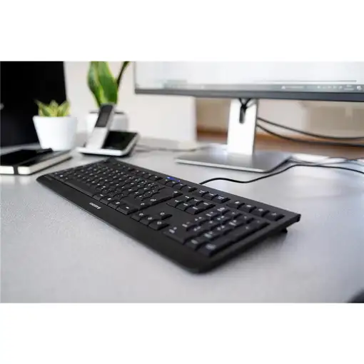 CHERRY KC 1000 teclado Universal USB AZERTY Francés Negro