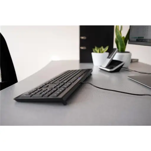 CHERRY KC 1000 teclado Universal USB AZERTY Francés Negro