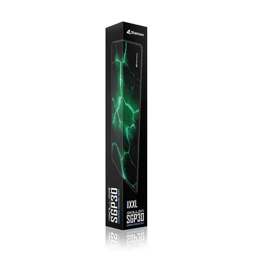 Sharkoon SKILLER SGP30 Alfombrilla de ratón para juegos Negro, Verde