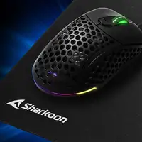 Sharkoon 1337 V2 Alfombrilla de ratón para juegos Negro