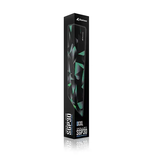 Sharkoon SKILLER SGP30 Alfombrilla de ratón para juegos Negro, Verde, Gris