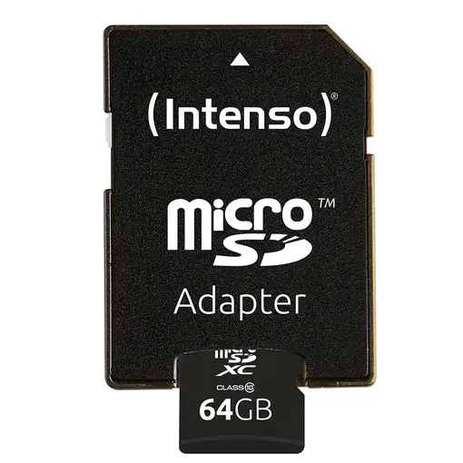 Intenso 64GB MicroSDHC MicroSDXC Clase 10
