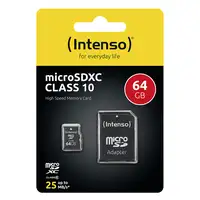 Intenso 64GB MicroSDHC MicroSDXC Clase 10