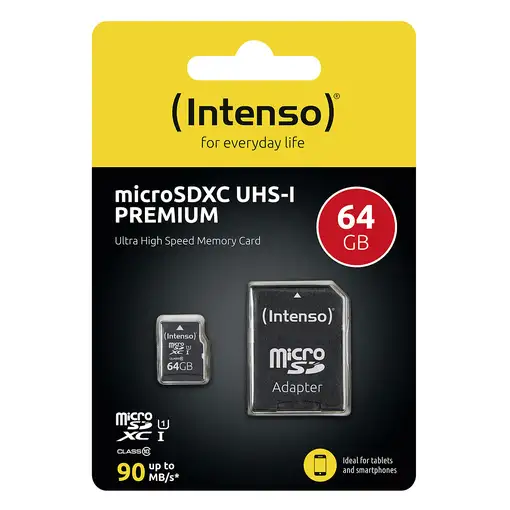 Intenso 3423490 memoria flash 64 GB MicroSDXC UHS-I Clase 10
