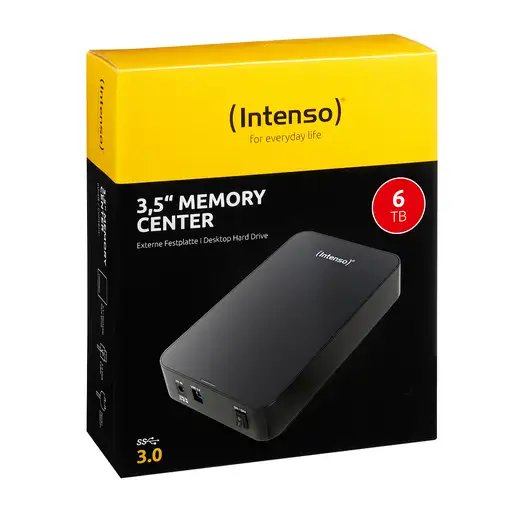 Intenso Memory Center disco duro externo 6 TB 5400 RPM 3.5" USB tipo A 3.2 Gen 1 (