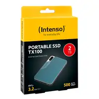 Intenso Lesen/Schreiben bis zu 500 MB/s/2TB USB Tipo C 3.2 Gen 1 (3.1 Gen 1) Azul,
