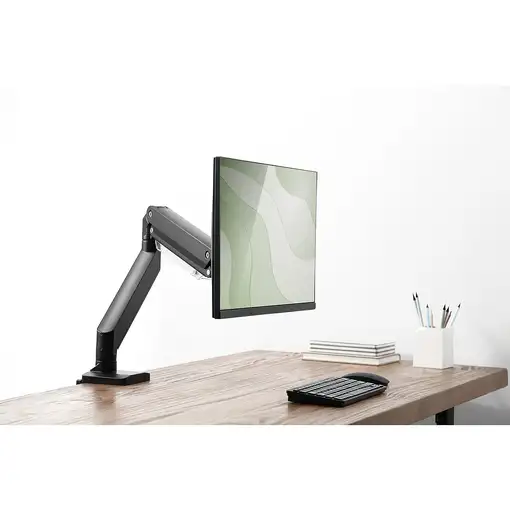 Digitus Soporte de monitor universal sencillo con muelle neumático y fijación a pr