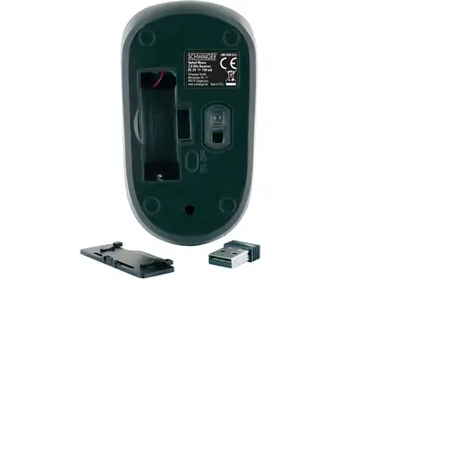 Schwaiger OM1000013 ratón Oficina Ambidextro RF inalámbrico Óptico 1200 DPI