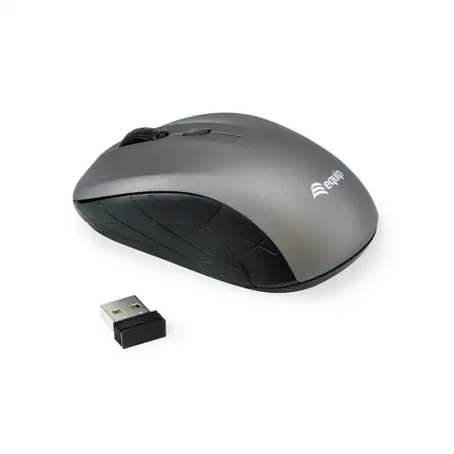 Equip 245109 ratón Viajes Ambidextro RF inalámbrico Óptico 1600 DPI