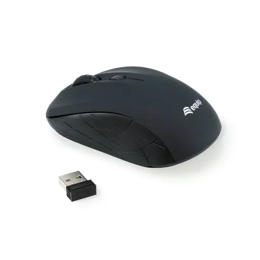 Equip 245108 ratón Viajes Ambidextro RF inalámbrico Óptico 1600 DPI