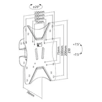 Equip Soporte de pared pivotante para TV de 23"-42