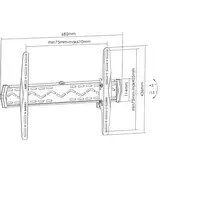 Equip 650340 Soporte de pared para TV inclinable de 37''-70